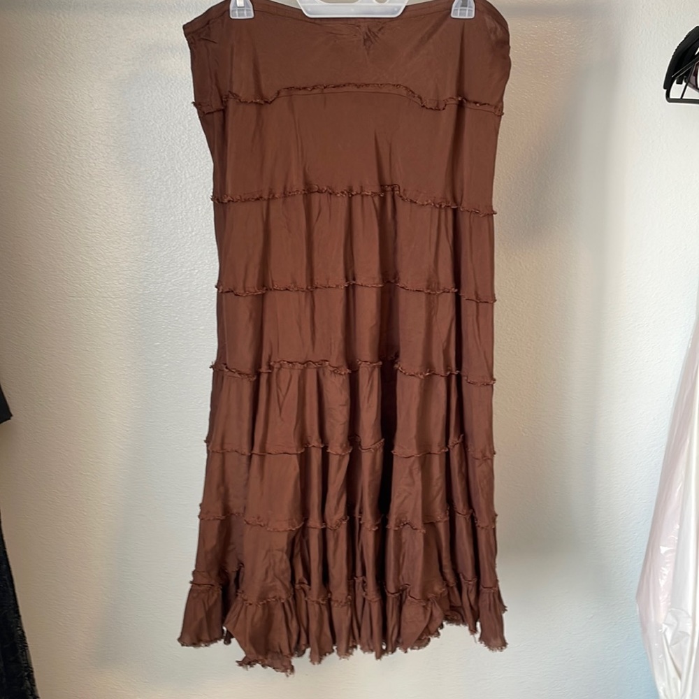 Planet Gold maxi skirt